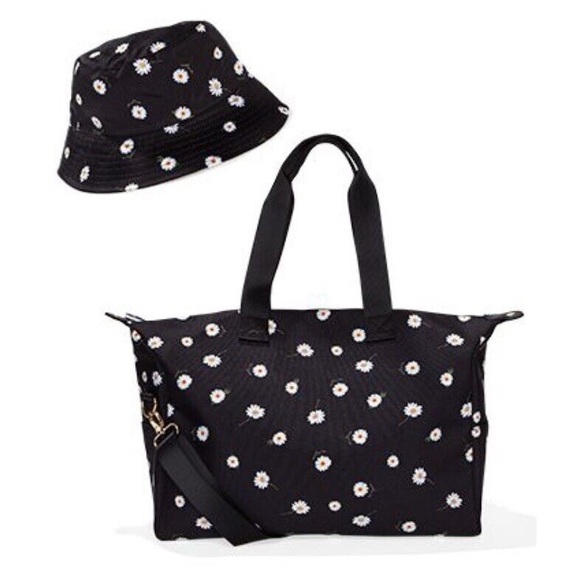 New Alice + Olivia Daisy print reversible bucket hat and Tote Bag set - Picture 1 of 14